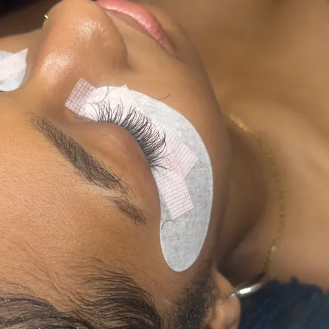 Close-up lash detail shot